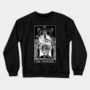 IV. The Emperor Tarot Card | Obsidian and Pearl Crewneck Sweatshirt